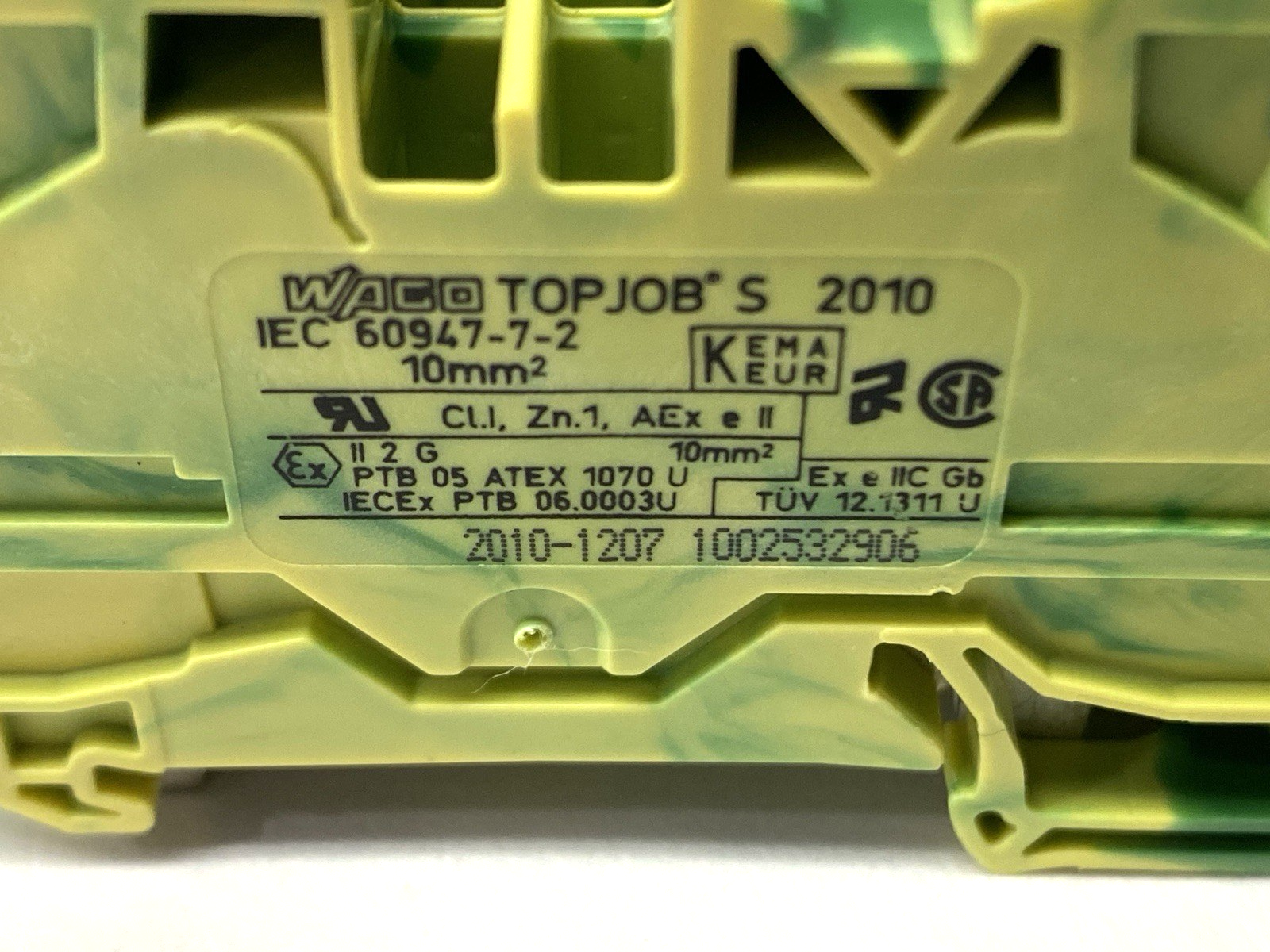 Wago 2002‑1207 Topjobs Ground Terminal Block LOT OF 8 - Maverick Industrial Sales