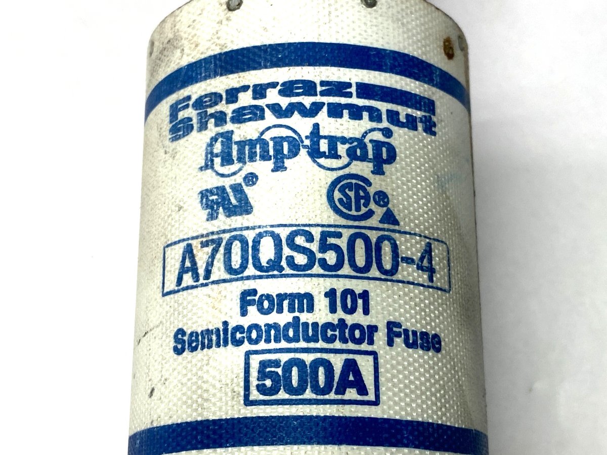 Mersen Ferraz Shawmut A70QS500-4 Amp-Trap High Speed Fuse 700V 500A - Maverick Industrial Sales