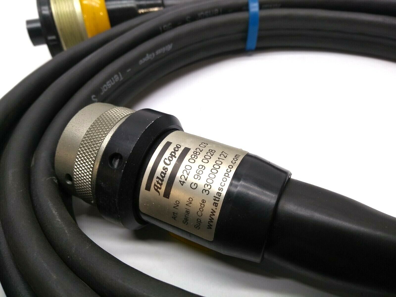 Atlas Copco 4220 0982 03 Tensor S 961 Cable for Electric Handheld NutRunner Tool - Used - Maverick Industrial Sales