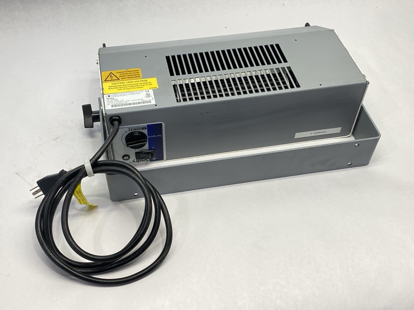 4003000 | ITW Simco Sentry Mountable Ionizing Air Blower w Adjustable Fan Speed - Used - Maverick Industrial Sales