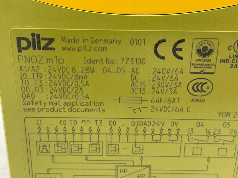 Pilz PNOZ m1p CPU Base Unit 773100 - Maverick Industrial Sales