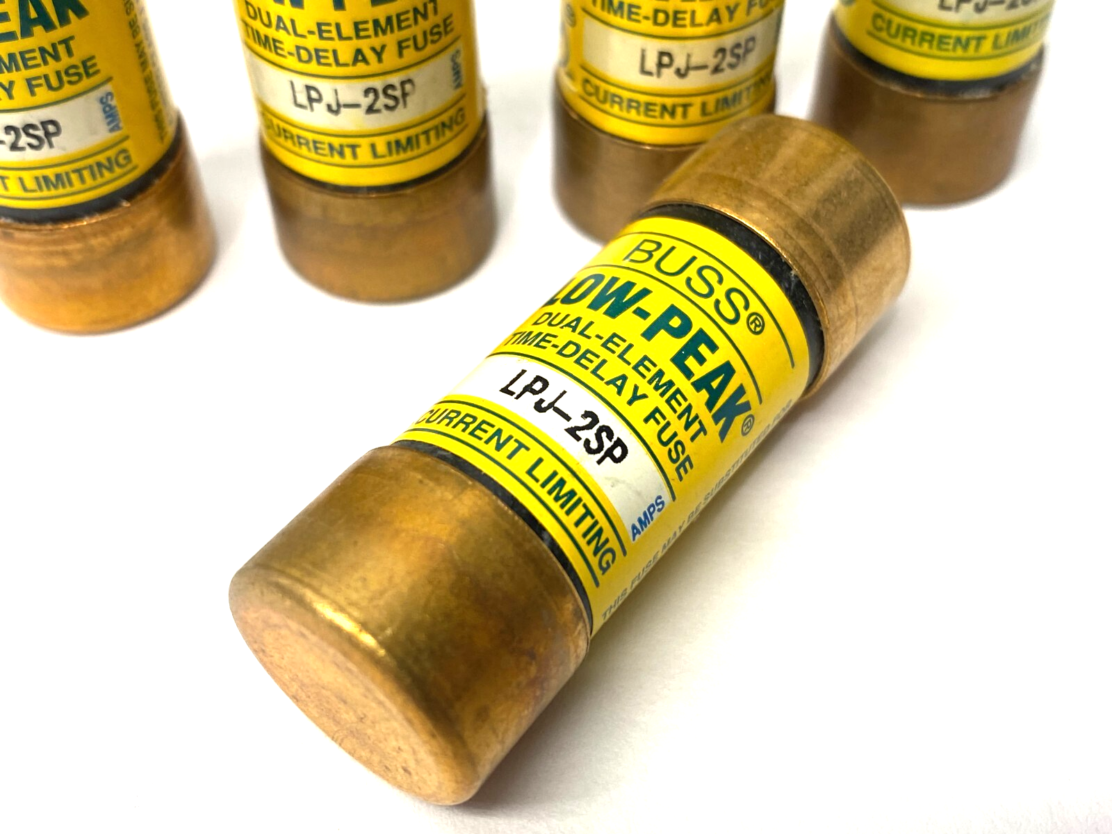 Bussmann LPJ-2SP Low-Peak Dual Element Current Limiting Time Delay Fuse LOT OF 5 - Maverick Industrial Sales