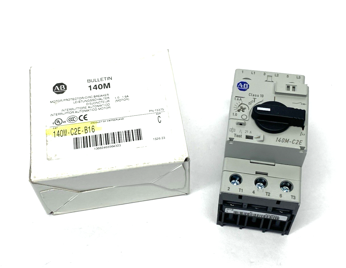 Allen Bradley 140M-C2E-B16 Ser. C Motor Protection Circuit Breaker 1.0 to 1.6A - Maverick Industrial Sales