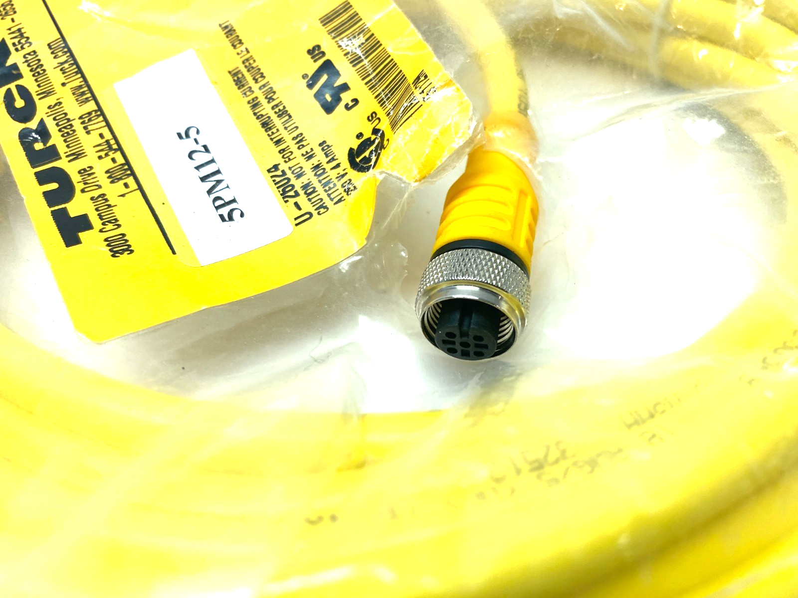 Turck RKC 4.5T-5/CS10288 Eurofast Single Ended Cordset 5-Pin M12, U-26024 - Maverick Industrial Sales