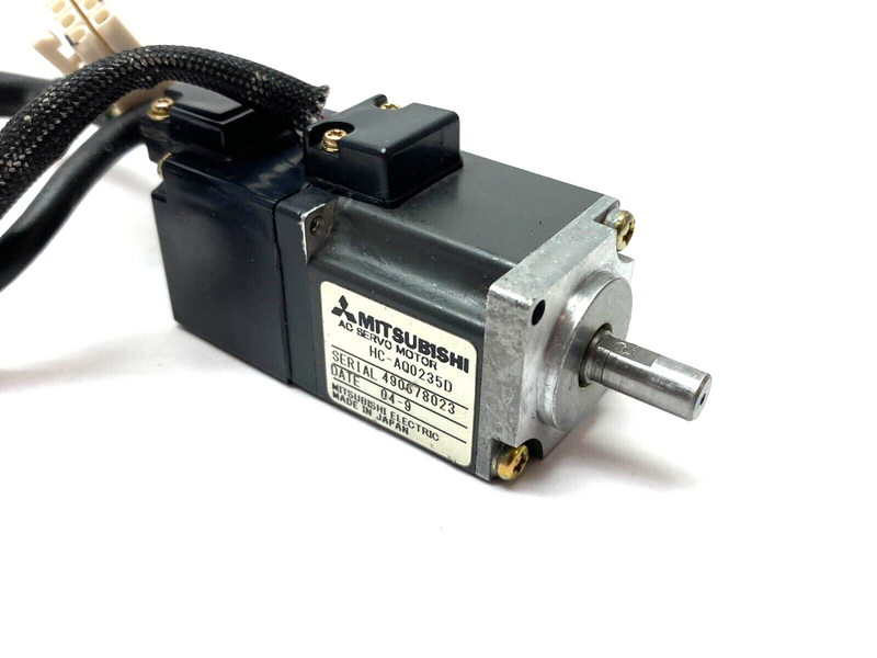 Mitsubishi HC-AQ0235D Melservo DC Brushless Servo Motor D-Cut Shaft - Maverick Industrial Sales