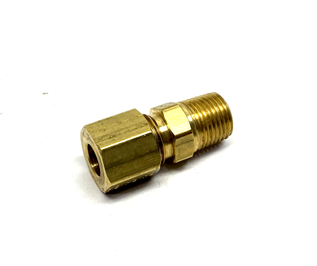 Parker 68C-4-2 Brass Compression Fitting 1/8" Male NPT x 1/4" Compression 10-PK - Maverick Industrial Sales