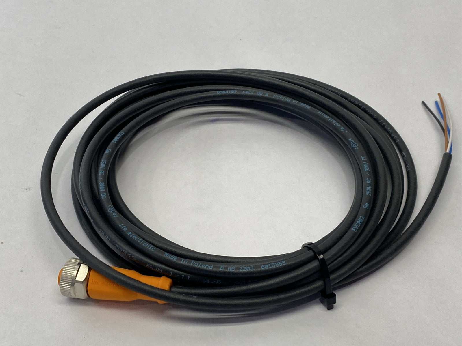 ifm EVC002 Female Cordset M125-Pin 5m ADOGH040MSS0005H04 - Maverick Industrial Sales