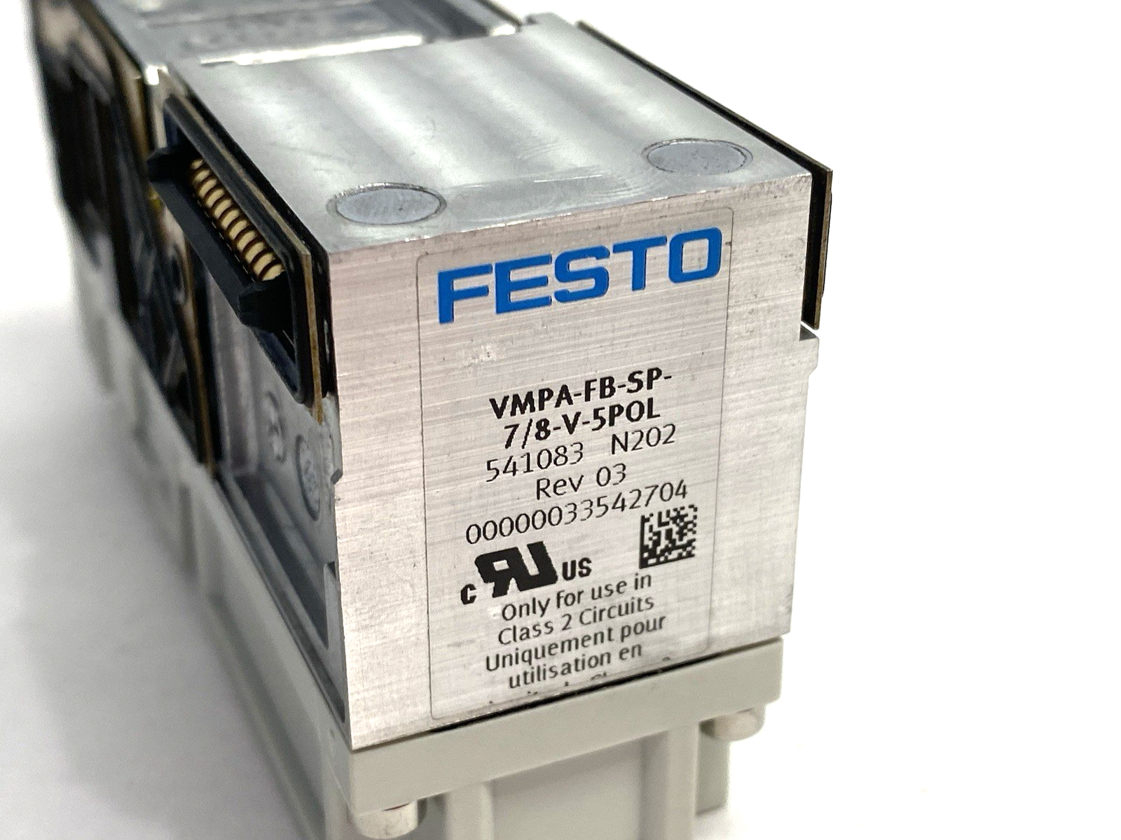 VMPA-FB-SP-7/8-V-5POL | Festo Supply Plate 7/8" Round 5-Pin Plug, 541083 - Used - Maverick Industrial Sales