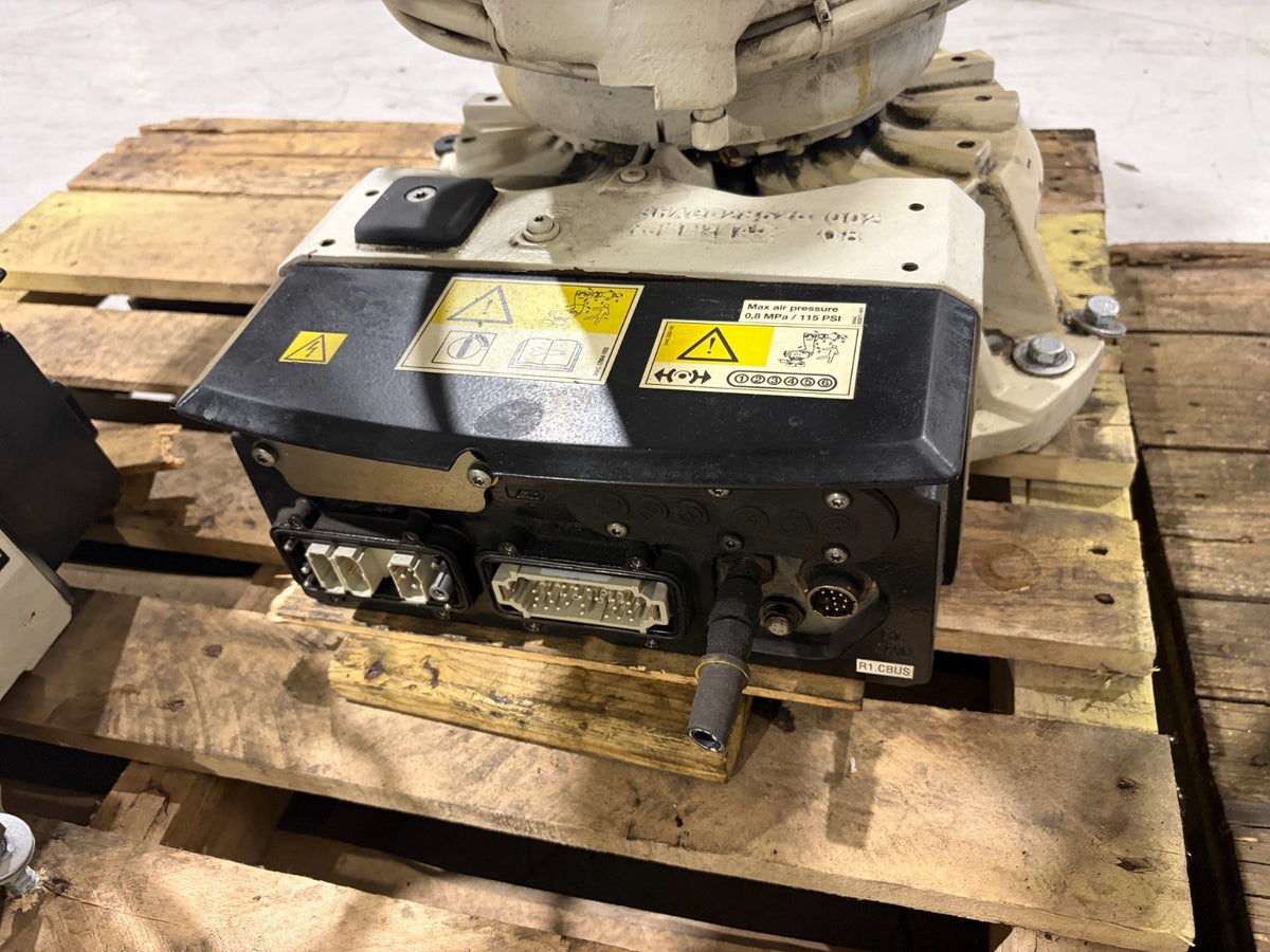 ABB IRB 2600 Robot w/ IRC5 Controller & Cables - Lot of 2 - No Teach Pendant - Maverick Industrial Sales