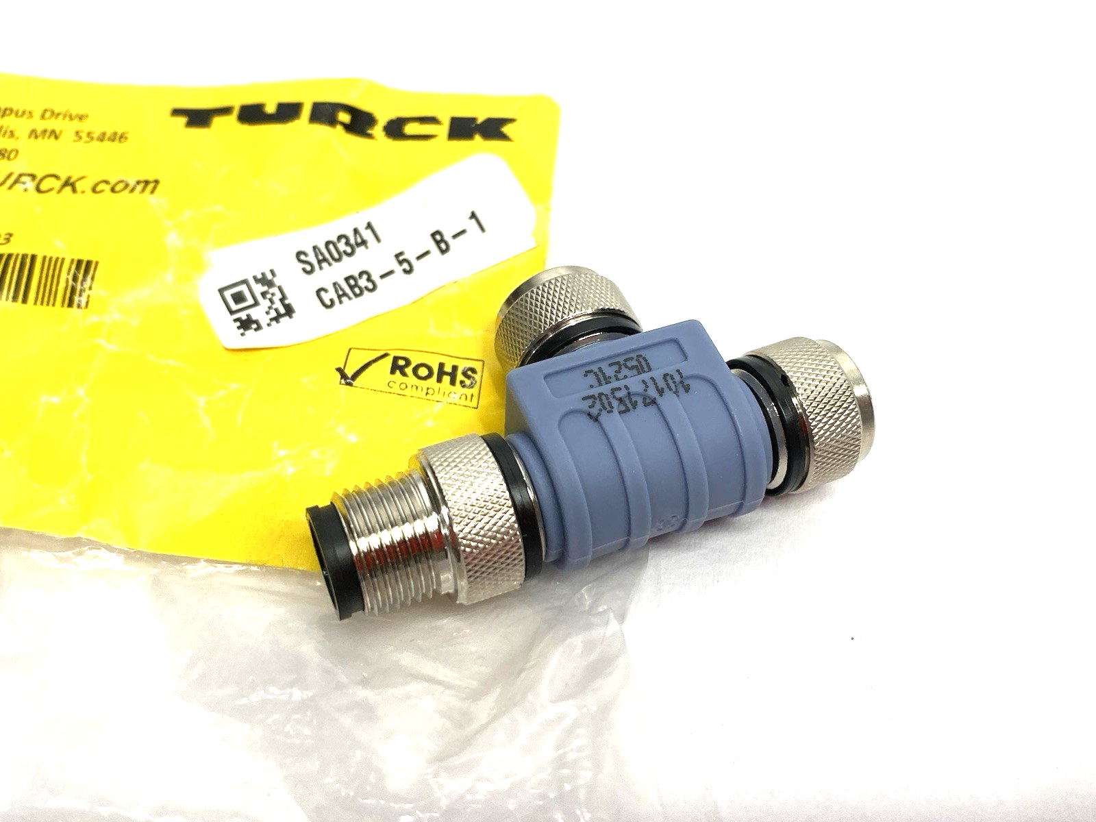 Turck RSC 2RKC 57 Eurofast DeviceNet™ Cable Connector Tee, M12, E9003 - Maverick Industrial Sales