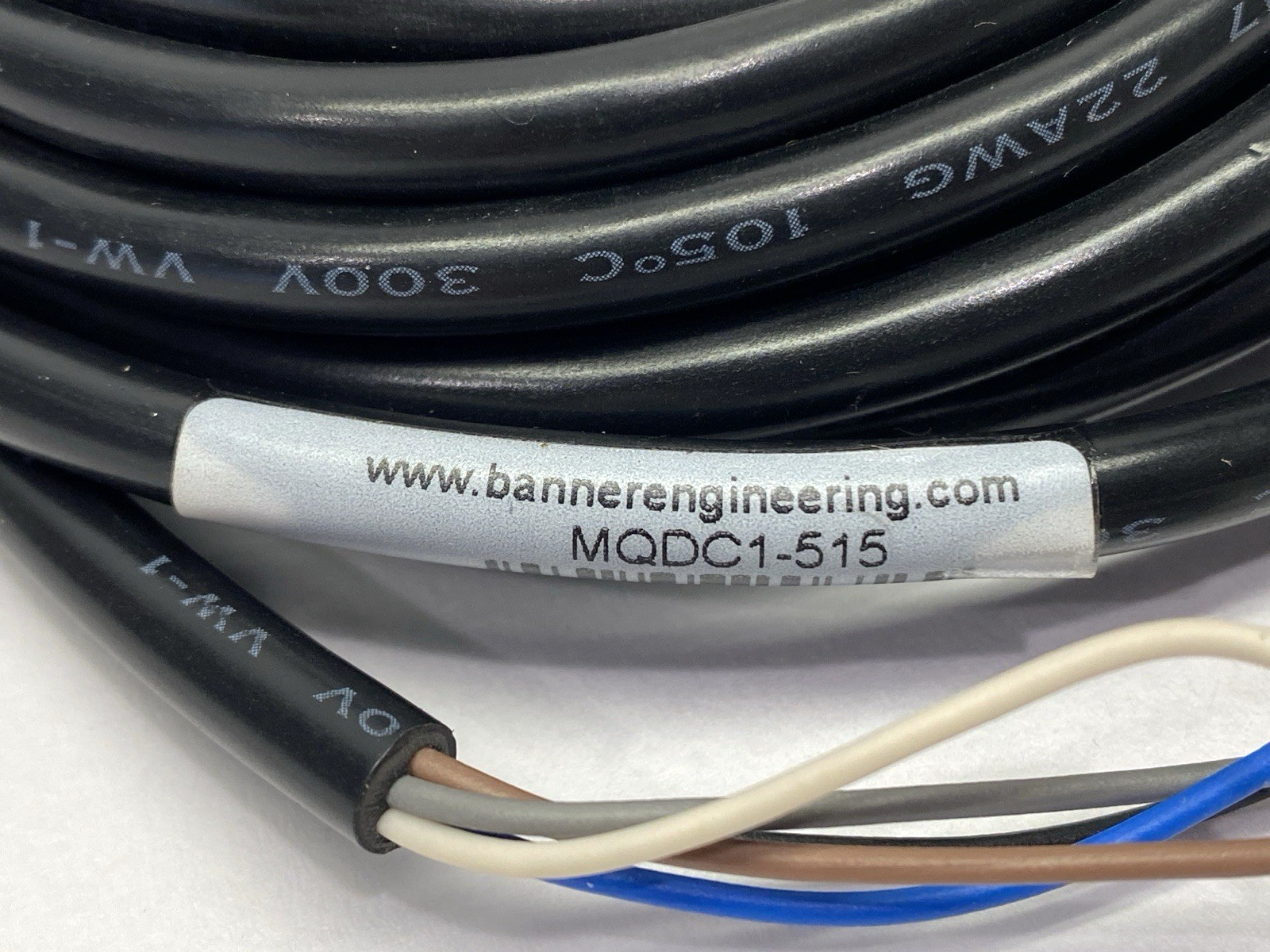 Banner MQDC1-515 Single-Ended Cable Female M12 Connector 5-Pin 5m 47812 - Maverick Industrial Sales