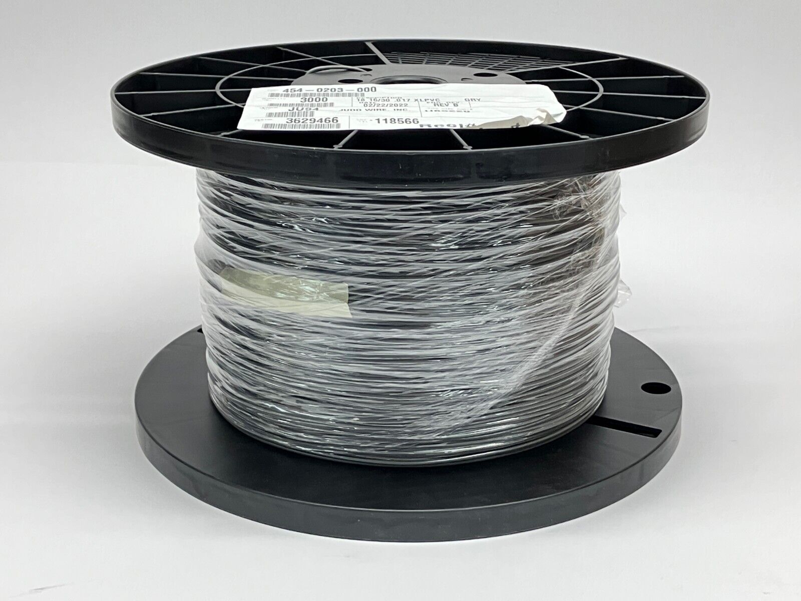 Judd Wire 18 AWG Wire, Grey, Style 1430, XLPVC 300V, 454-0203-000, 3000' FT - Maverick Industrial Sales