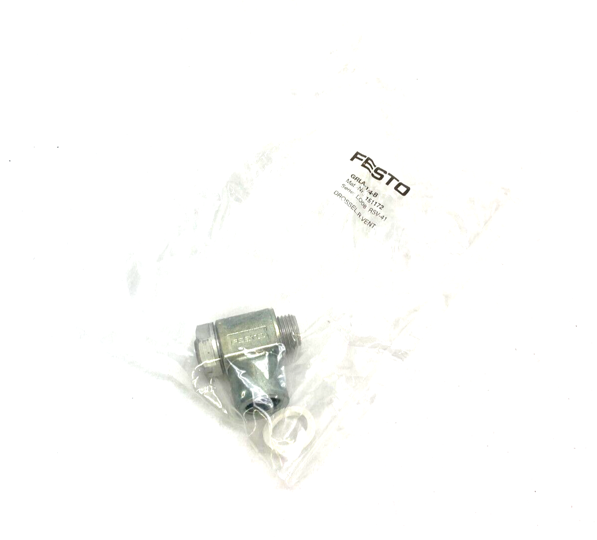 Festo GRLA-1/4-B One-Way Flow Control Valve 151172 - Maverick Industrial Sales