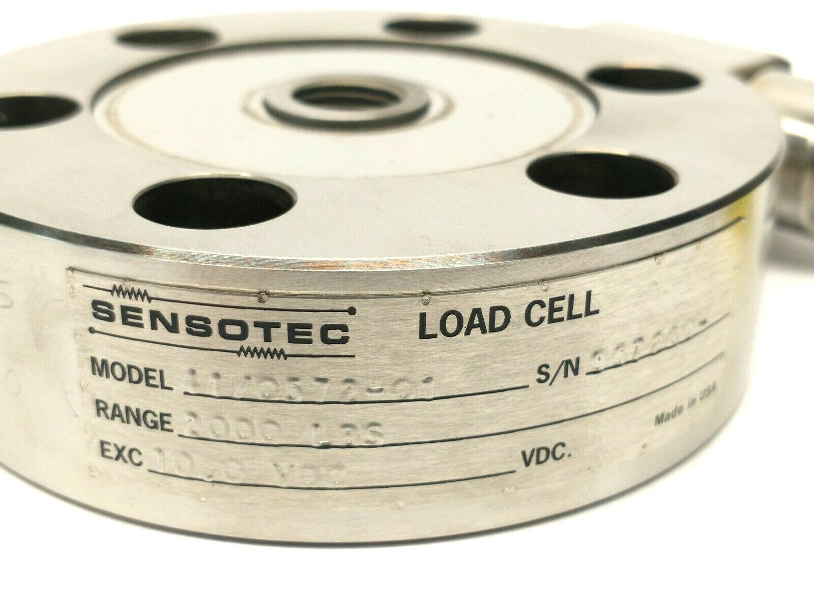 Sensotec 41/0572-01 Precision Low Profile Load Cell 10 VDC 2000 LBS - Maverick Industrial Sales