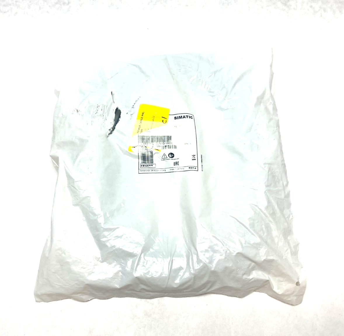 Siemens 6ES7194-2LN10-1AC0 SIMATIC Single Ended M8 Power Cable 10m - Maverick Industrial Sales