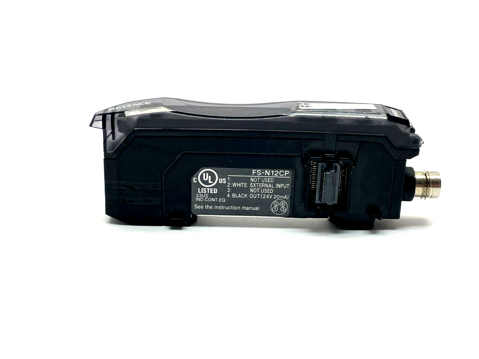 Keyence FS-N12CP Fibre Amplifier M8 Connector Type Expansion Unit - Maverick Industrial Sales