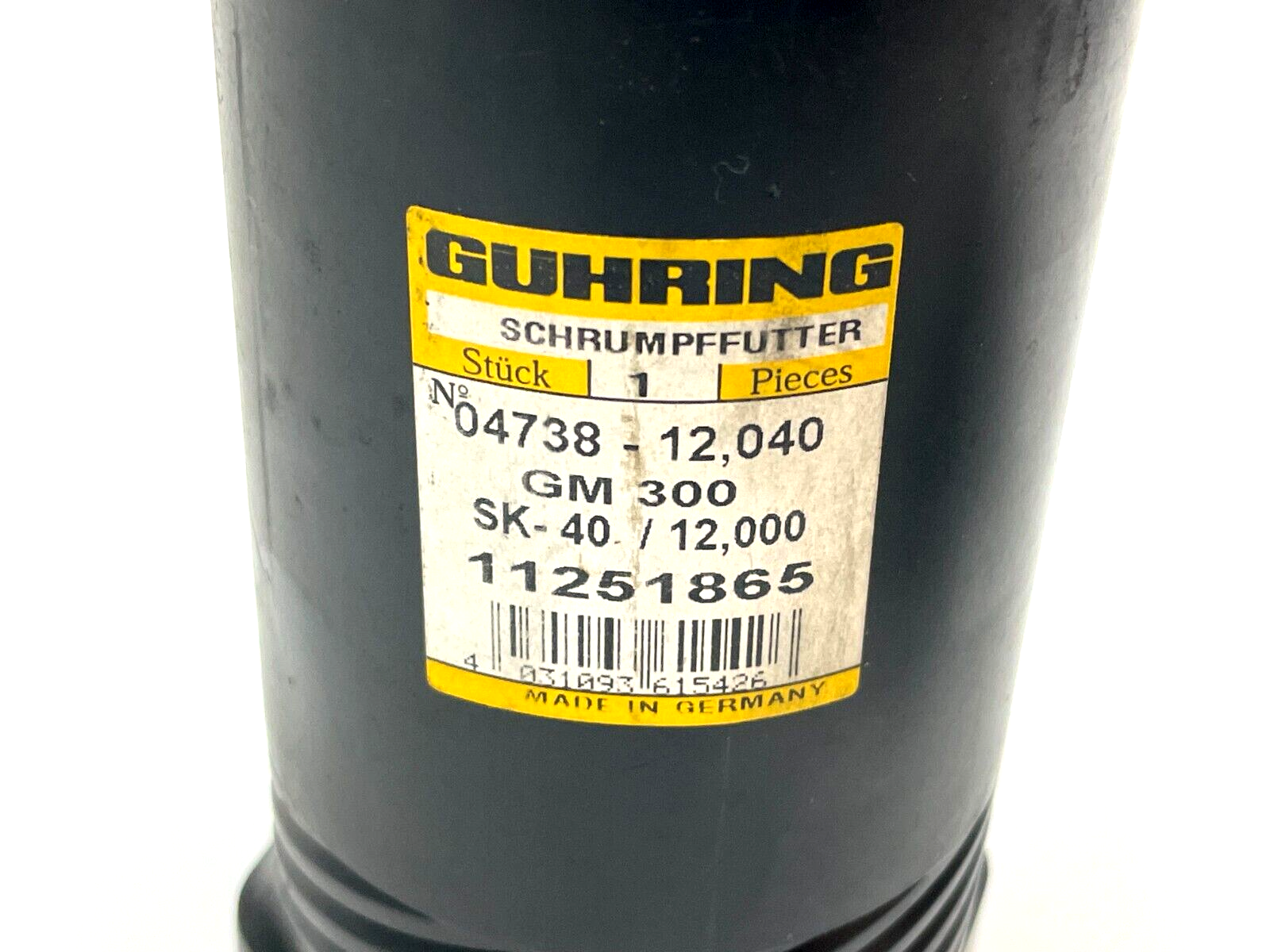Guhring 9047380120400 Shrink Fit Chuck SK40 12mm - Maverick Industrial Sales