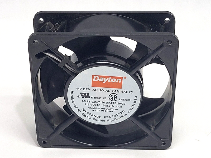 Dayton 117 CFM AC Axial Fan 6KD75 E 19455 - Maverick Industrial Sales