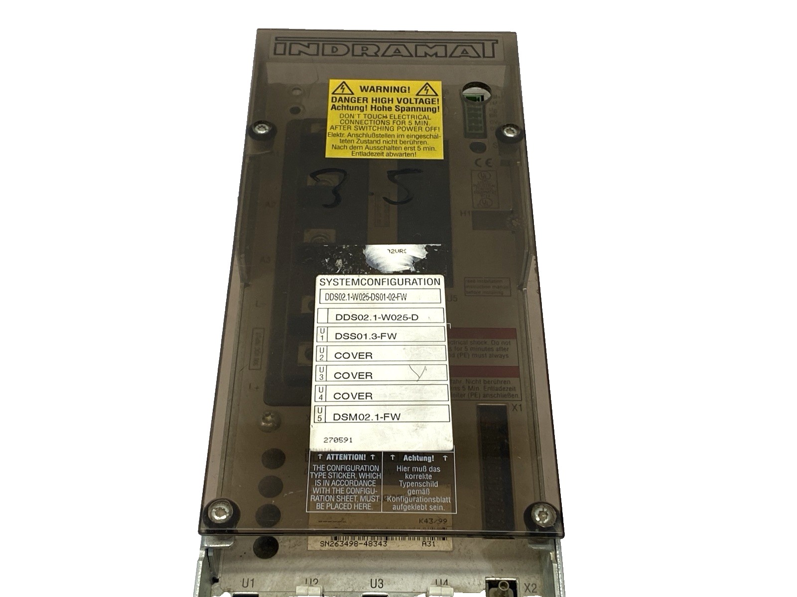 Indramat DDS02.1-W025-D Digital AC Servo Controller - Maverick Industrial Sales