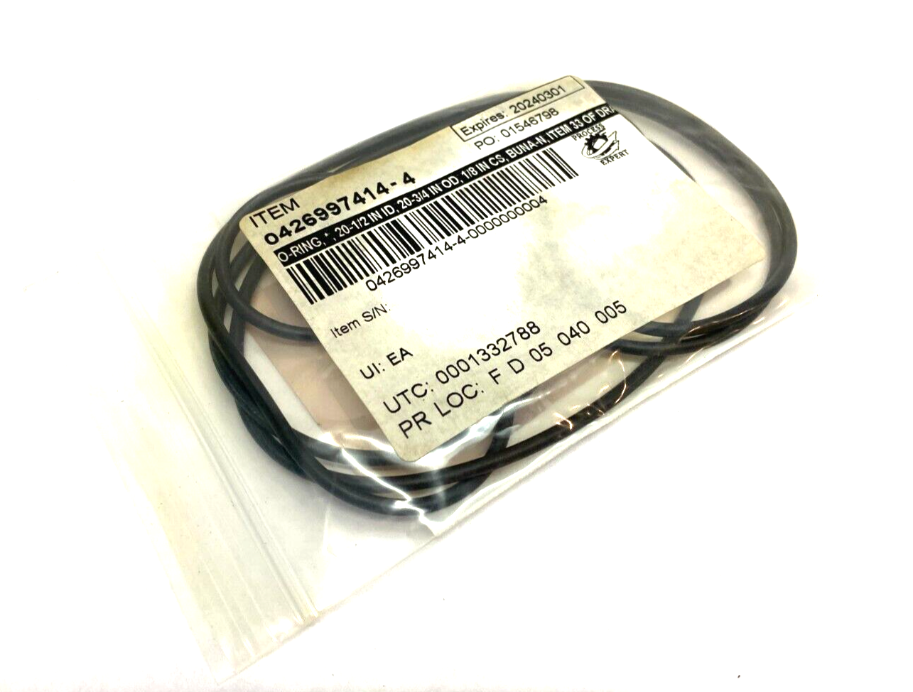 71739-A O-Ring Buna-N Seal 20-1/2" ID 20-3/4" OD 1/8" CS - Maverick Industrial Sales