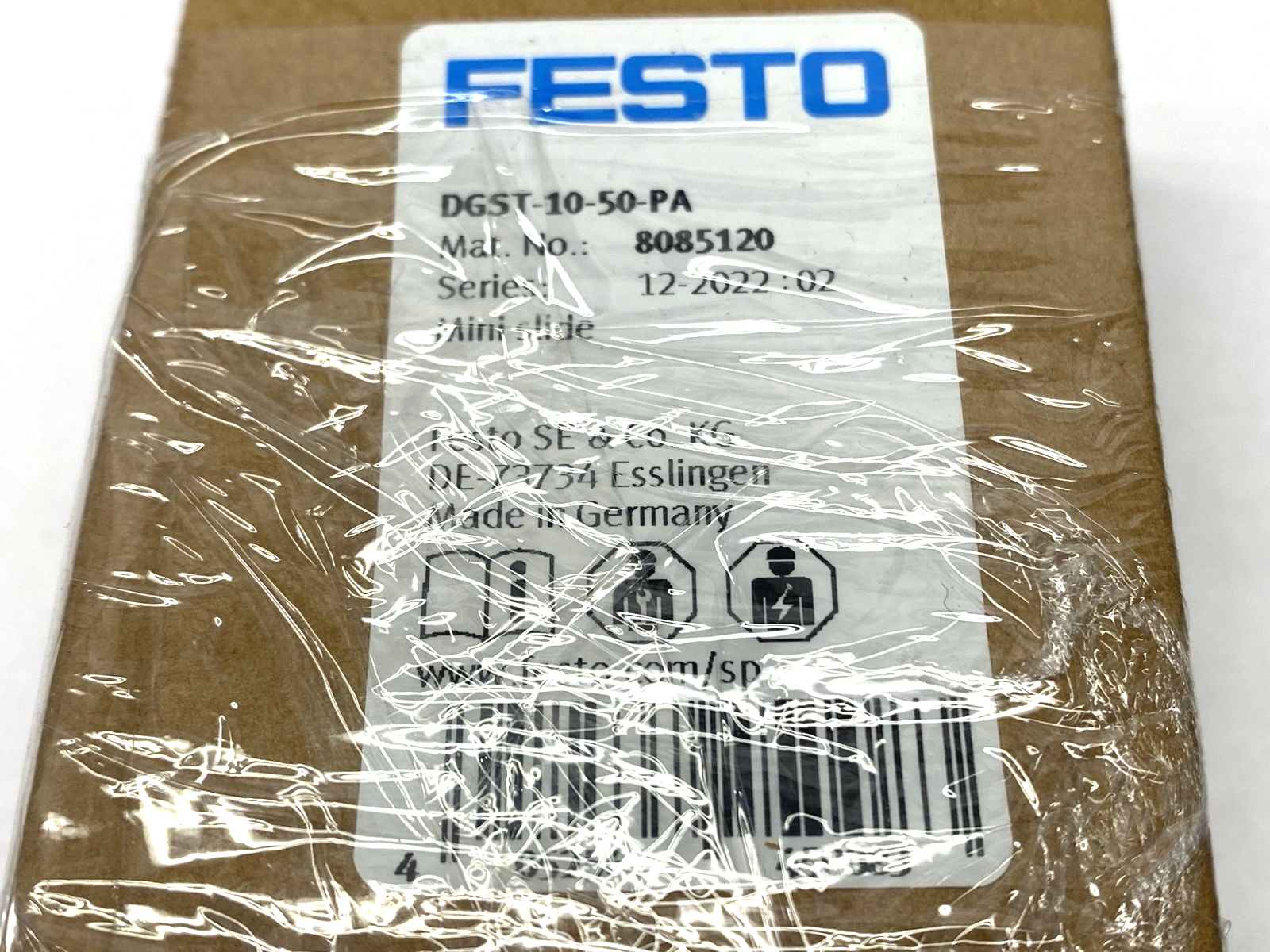 Festo DGST-10-50-PA Pneumatic Miniature Slide 10mm Bore 50mm Stroke 8085120 - Maverick Industrial Sales