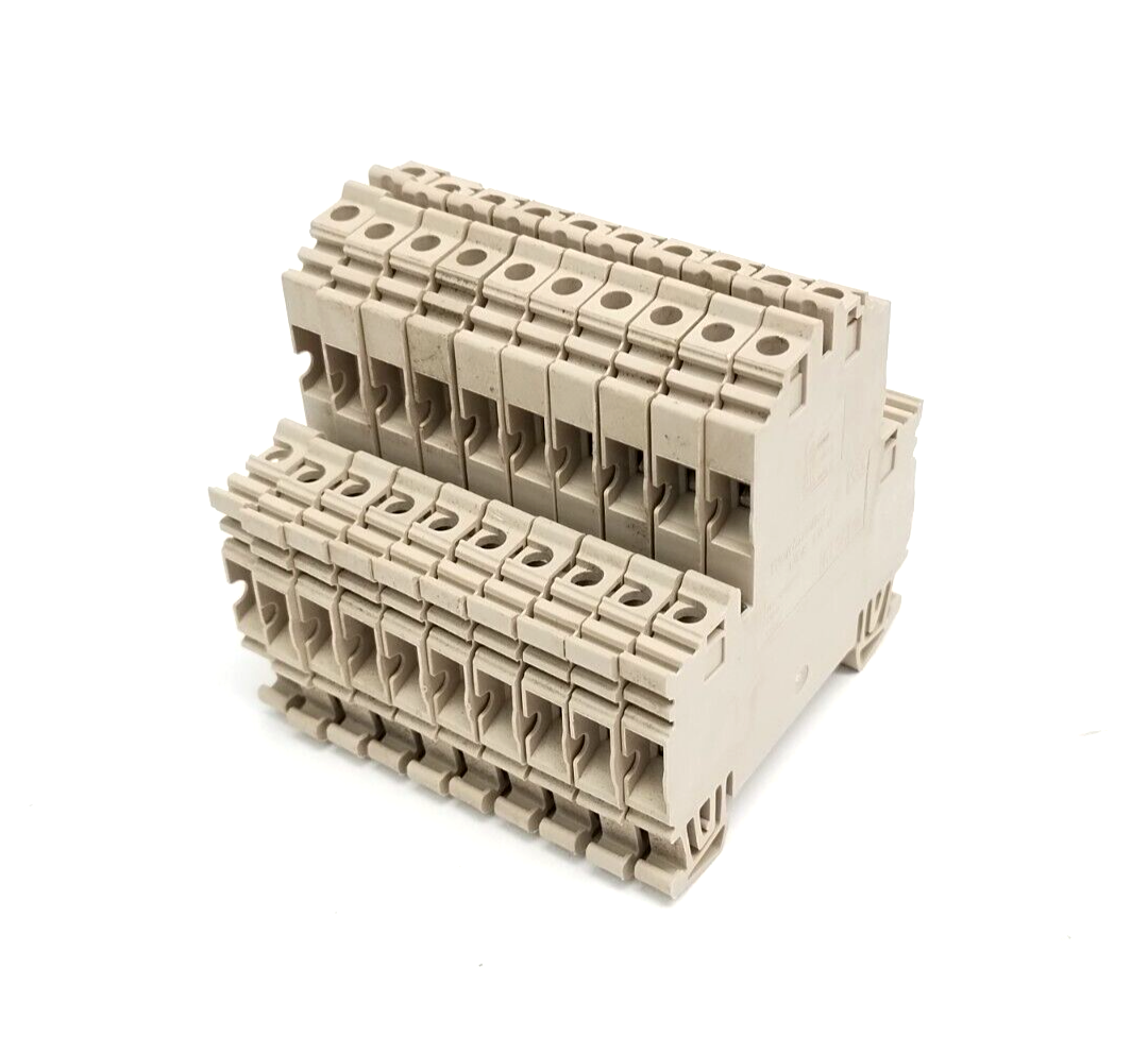 Weidmüller WDK 4N V Terminal Block 4mm 800V 32A Dark Beige 1041910000 LOT OF 10 - Maverick Industrial Sales