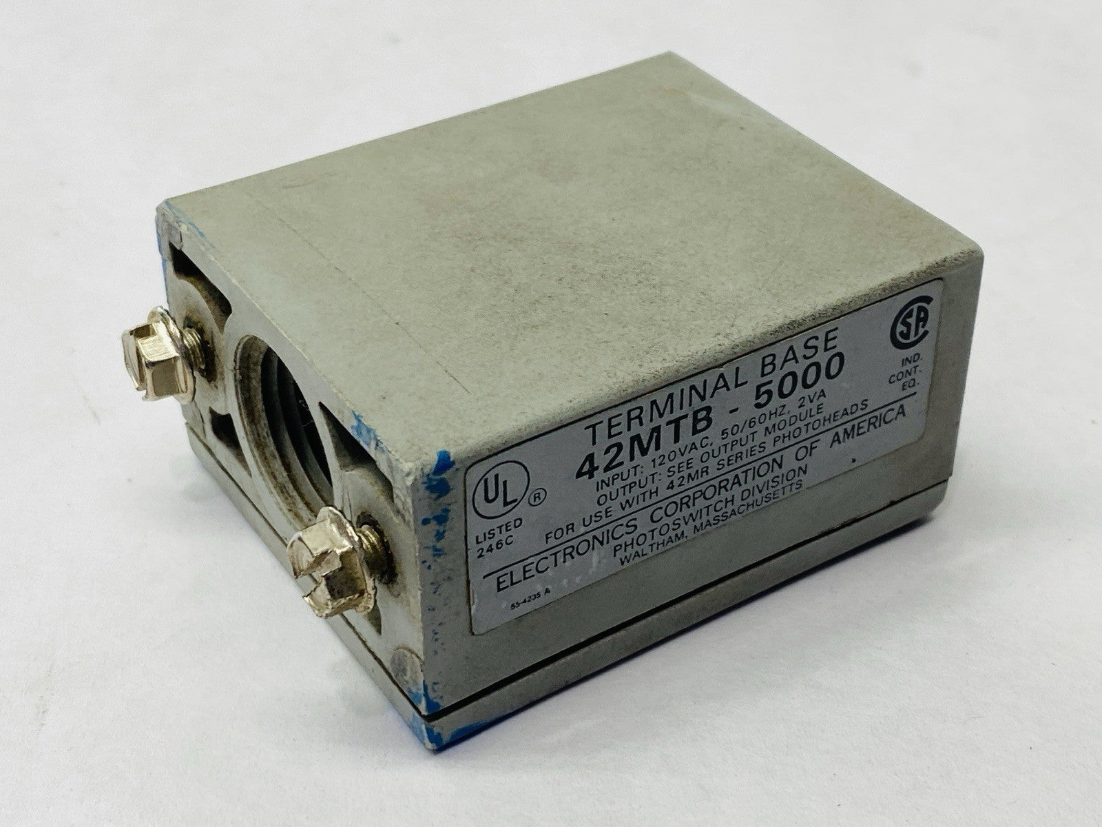 Electronics Corp Of America 42MTB-5000 Terminal Base Series 5000 - Maverick Industrial Sales