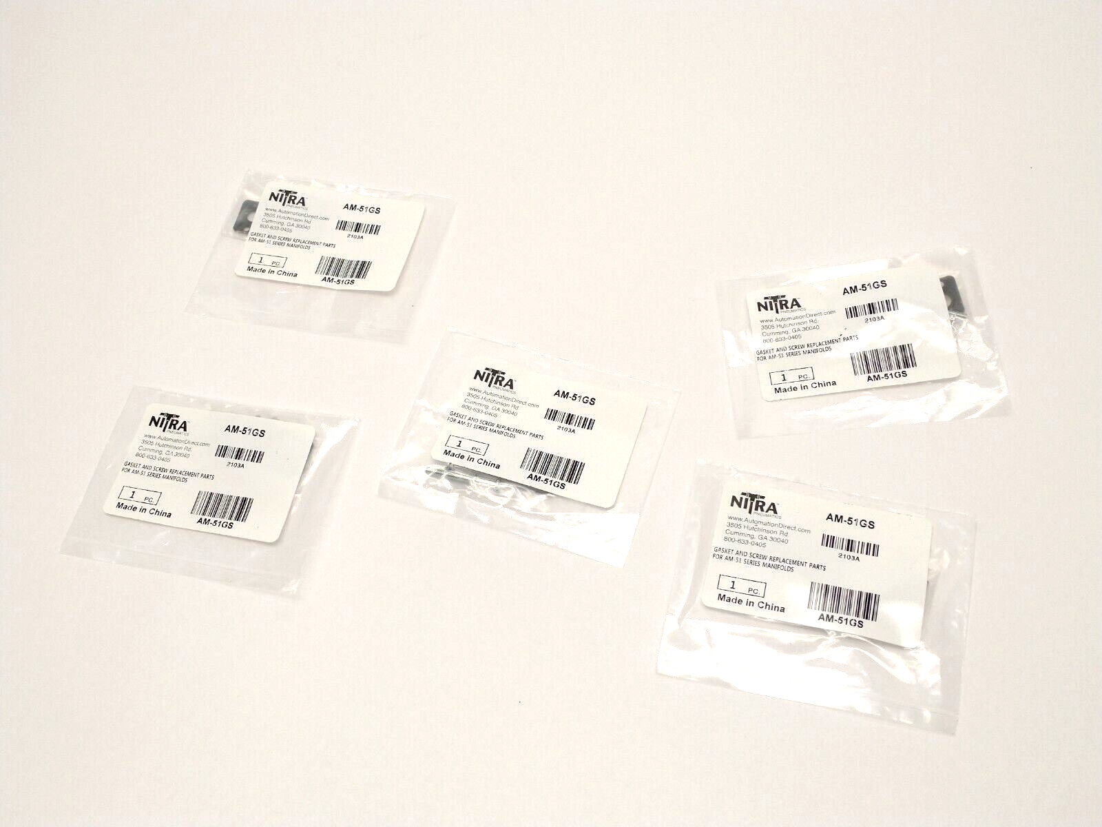 Automation Direct AM-51GS Nitra Manifold Mounting Set For AM-51 Series LOT OF 5 - Maverick Industrial Sales