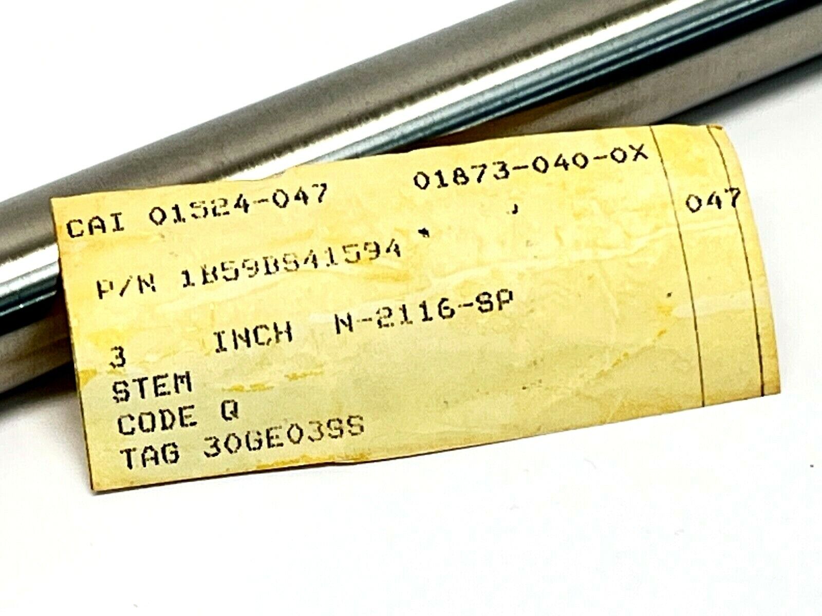 3" Gate Valve Stem 16-3/8" Length 300lb 1B59BS41594 N-2116-SP - Maverick Industrial Sales