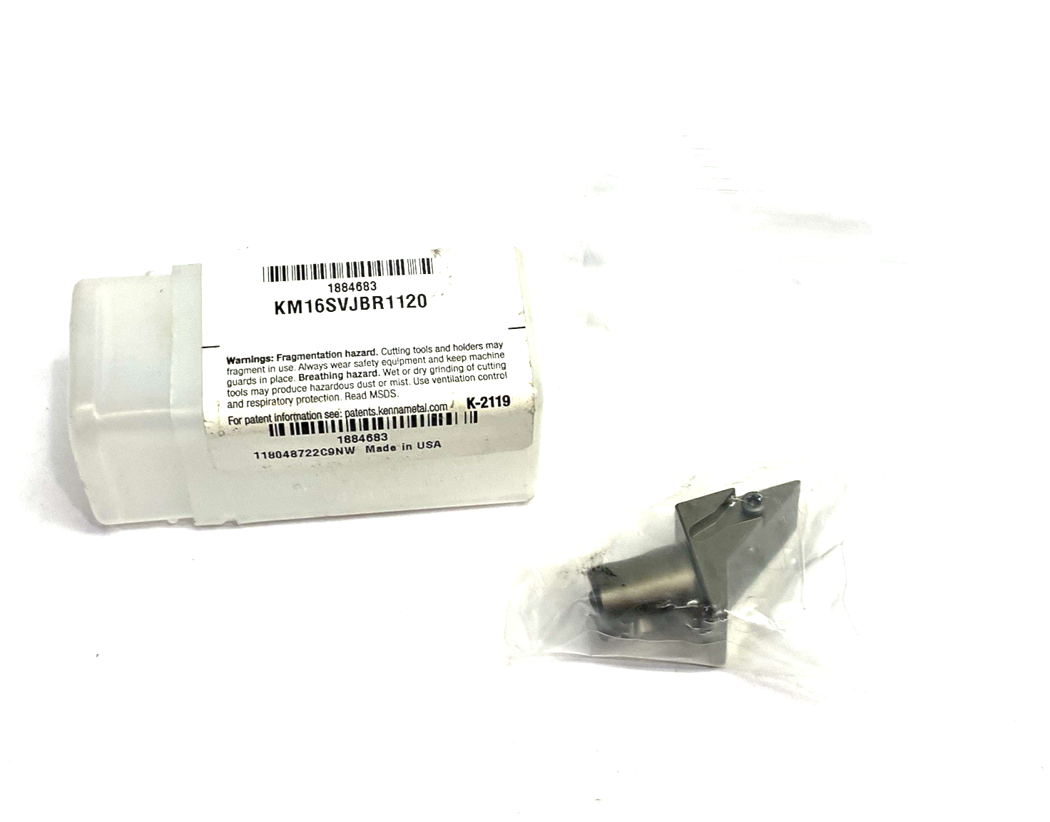 Kennametal 1884683 KM Micro™ Cutting Unit OD App. S-Clamping KM16SVJBR1120 - Maverick Industrial Sales