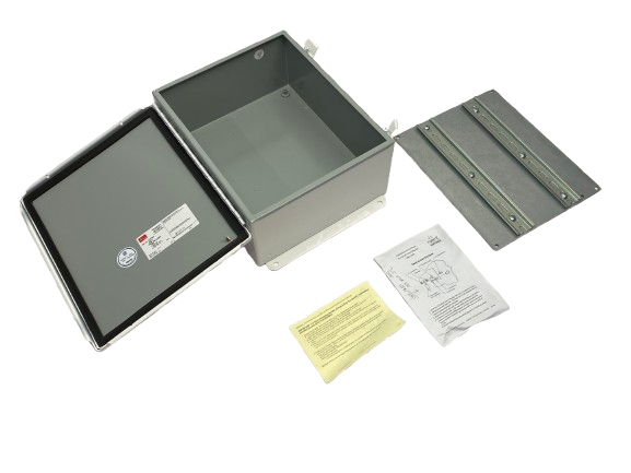Hoffman nVent A1210CH Continuous Hinge Enclosure w/ Clamps 55420 PAINTED WHITE - Maverick Industrial Sales