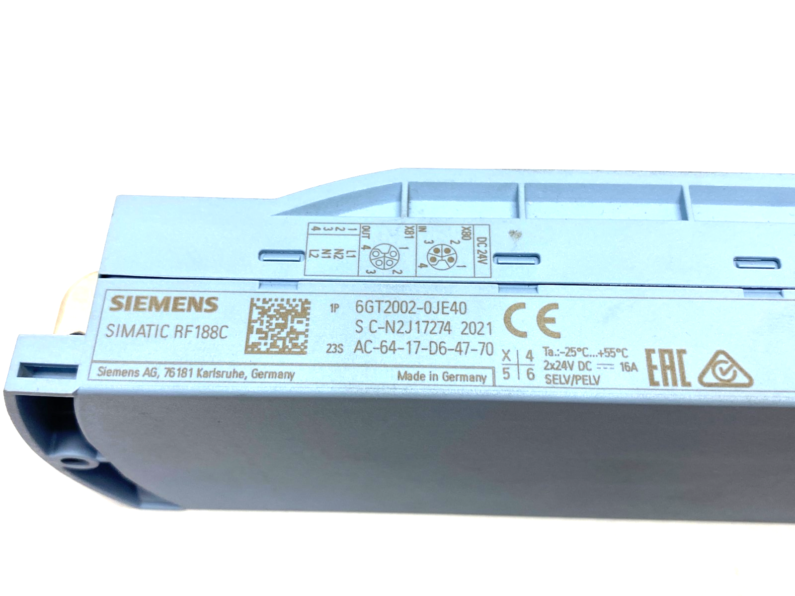 6GT2002-0JE40 | Siemens SIMATIC RF188C Communication Module for RFID - Used - Maverick Industrial Sales