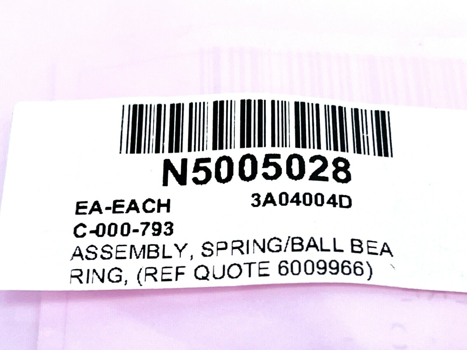 PE USA C-000-793 Spring/Ball Bearing Assembly LOT OF 5 - Maverick Industrial Sales