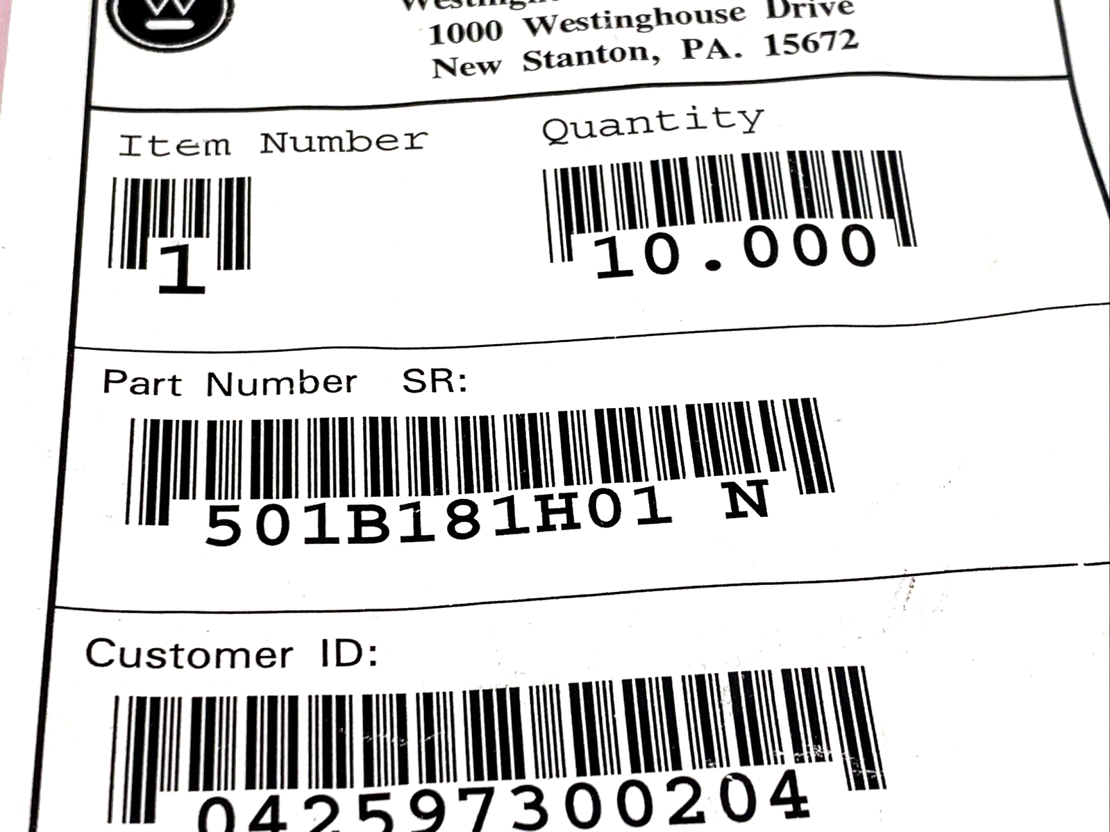 Westinghouse 501B181H01 N Split Cap Seal 10-PACK - Maverick Industrial Sales