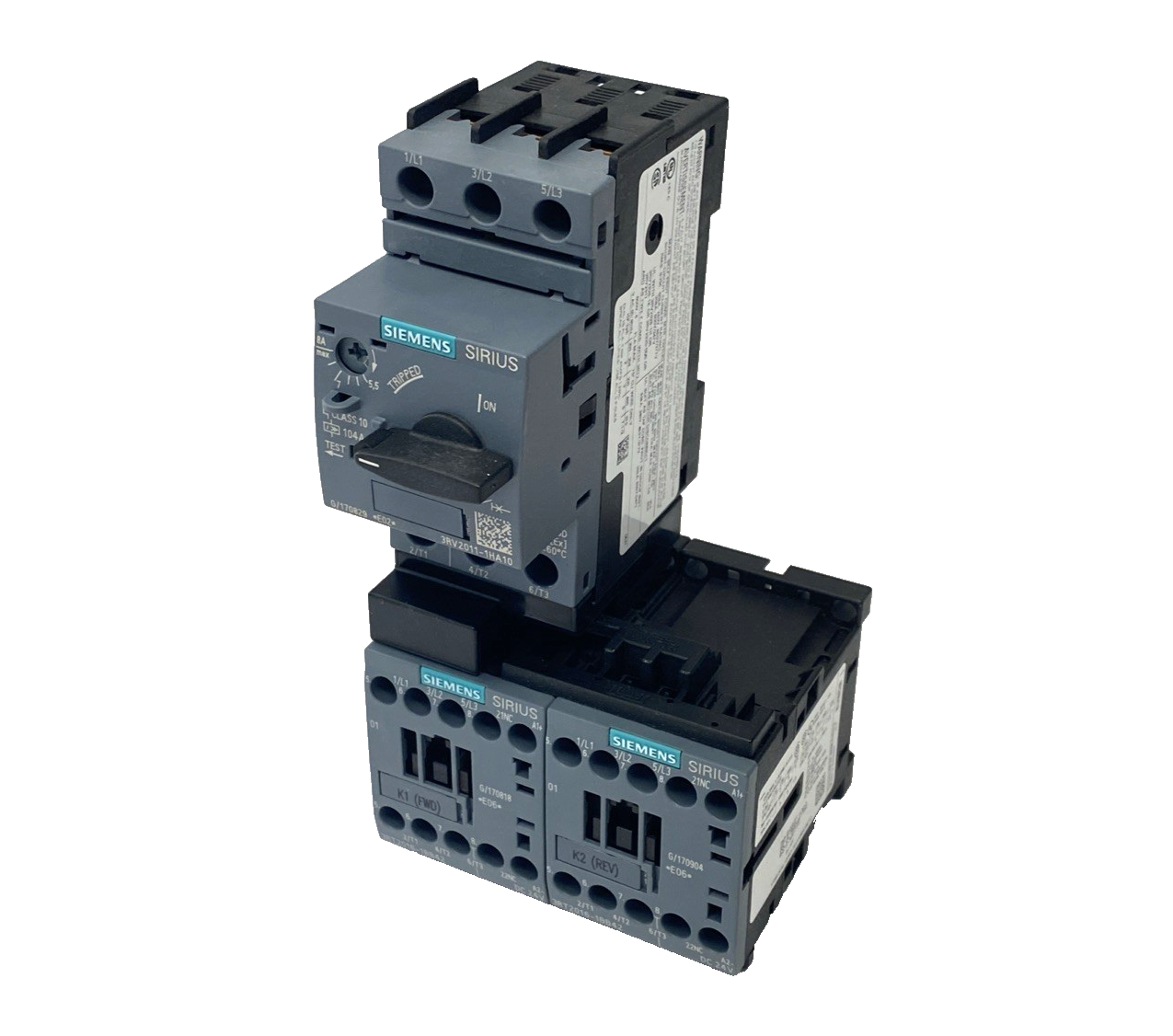 Siemens 3RA22101HA162BB4 Motor Starter 5.5-8A 24VDC 1NO Aux - Maverick Industrial Sales
