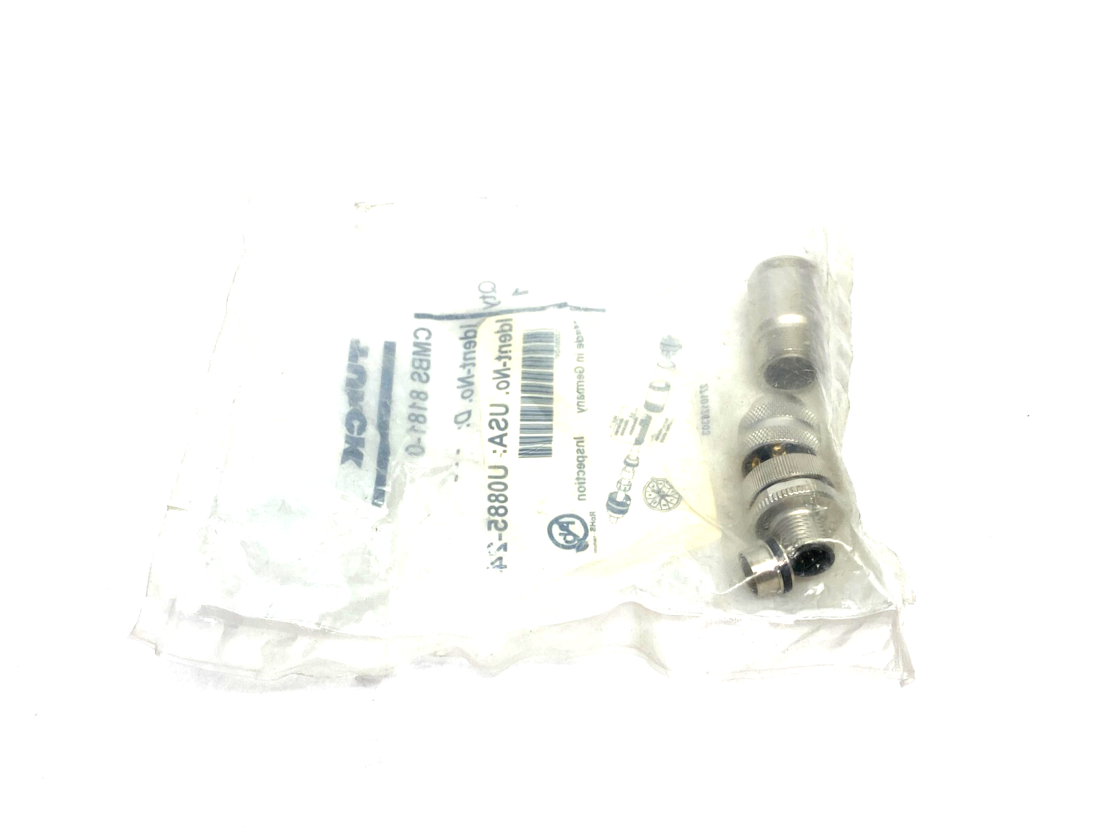 Turck CMBS 8181-0 Eurofast Field Wireable Connector 8-Pin Male M12 U0885-24 - Maverick Industrial Sales