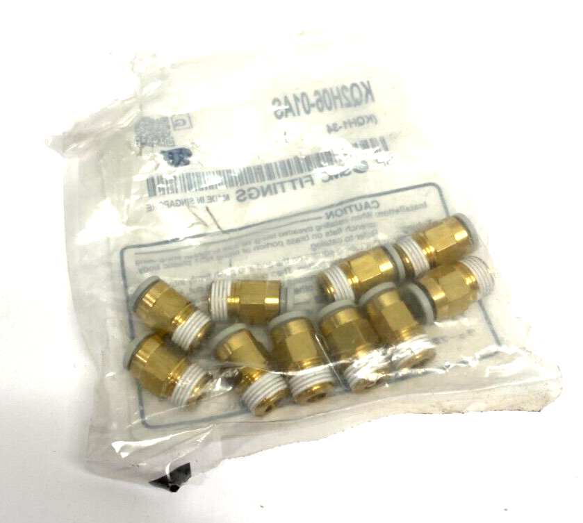 SMC KQ2H06-01AS Male Push-to-Connect Fitting 6mm OD Tube PKG OF 10 - Maverick Industrial Sales