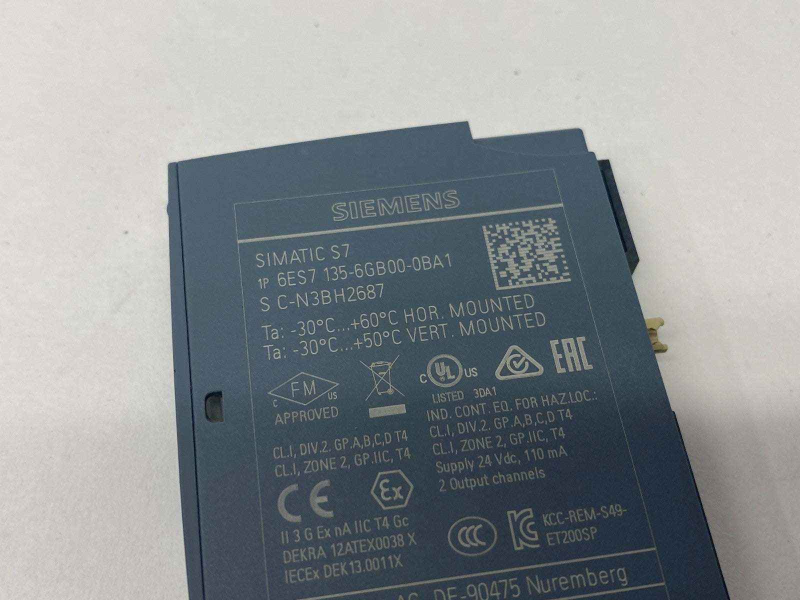 Siemens 6ES7 135-6GB00-0BA1 SIMATIC ET 200SP Analog Output Module AQ 2xI - Maverick Industrial Sales