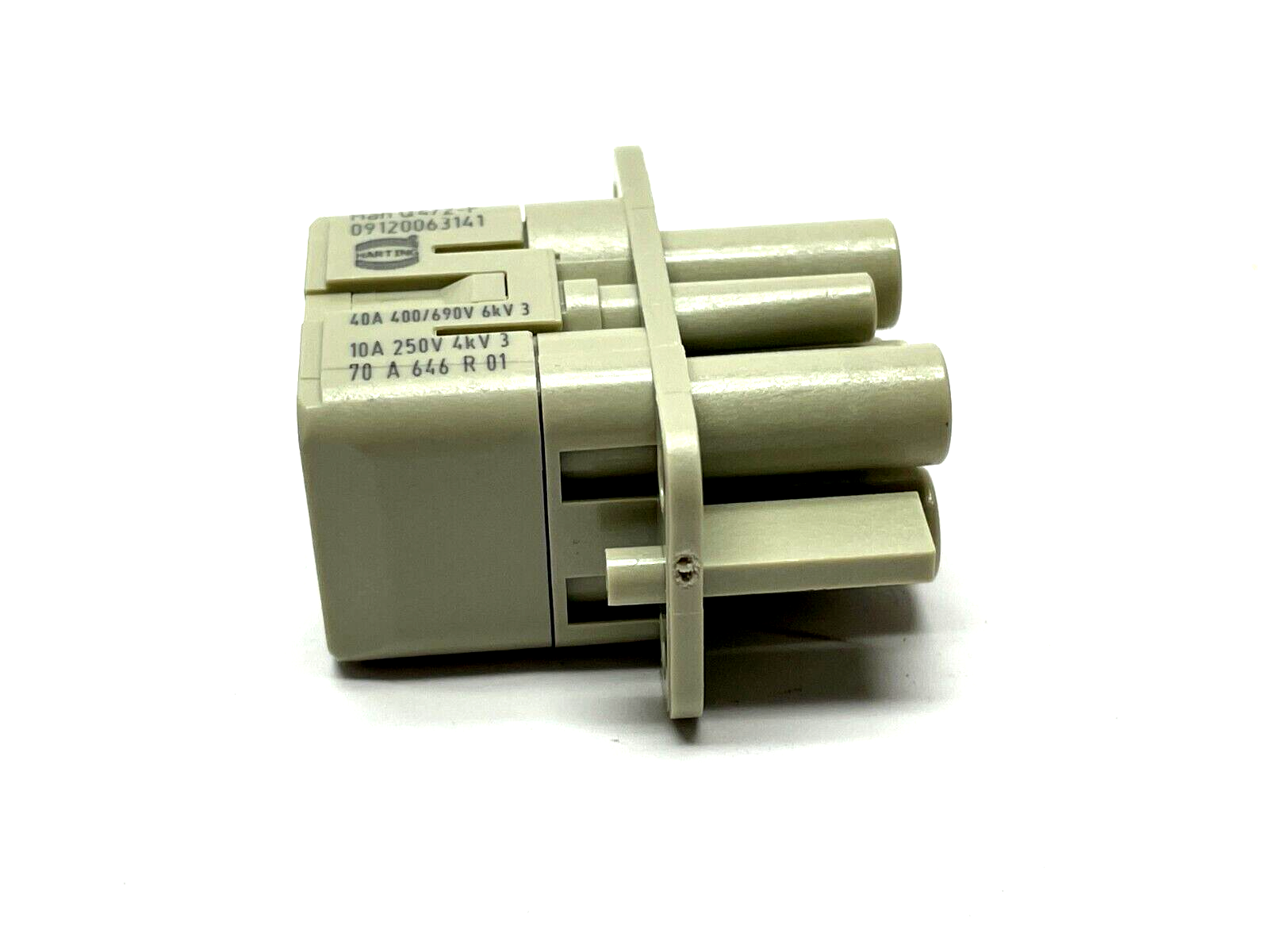 Harting Han Q 4/2 F-c Heavy Duty Power Connector 09 12 006 3141 LOT OF 8 - Maverick Industrial Sales