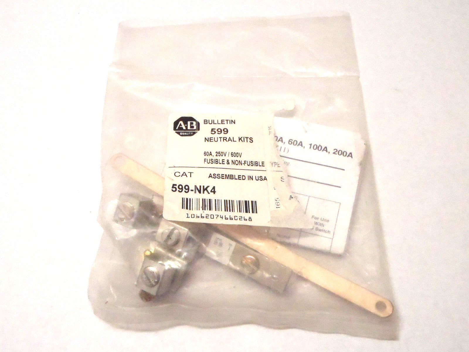 Allen Bradley 599-NK4 Neutral Kit for 1494H Safety Switches - Maverick Industrial Sales