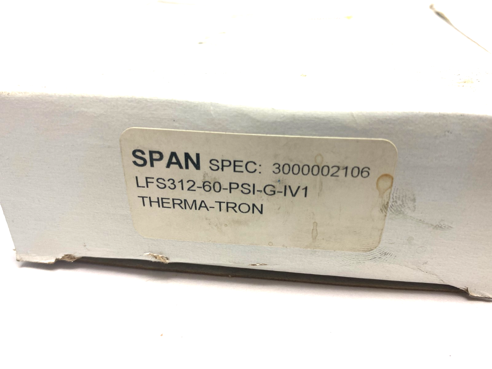 Therma Tron X LFS312-60-PSI-G-IV1 SPAN Pressure Gauge 0-60psi 3.5" Dia - New – Open box - Maverick Industrial Sales