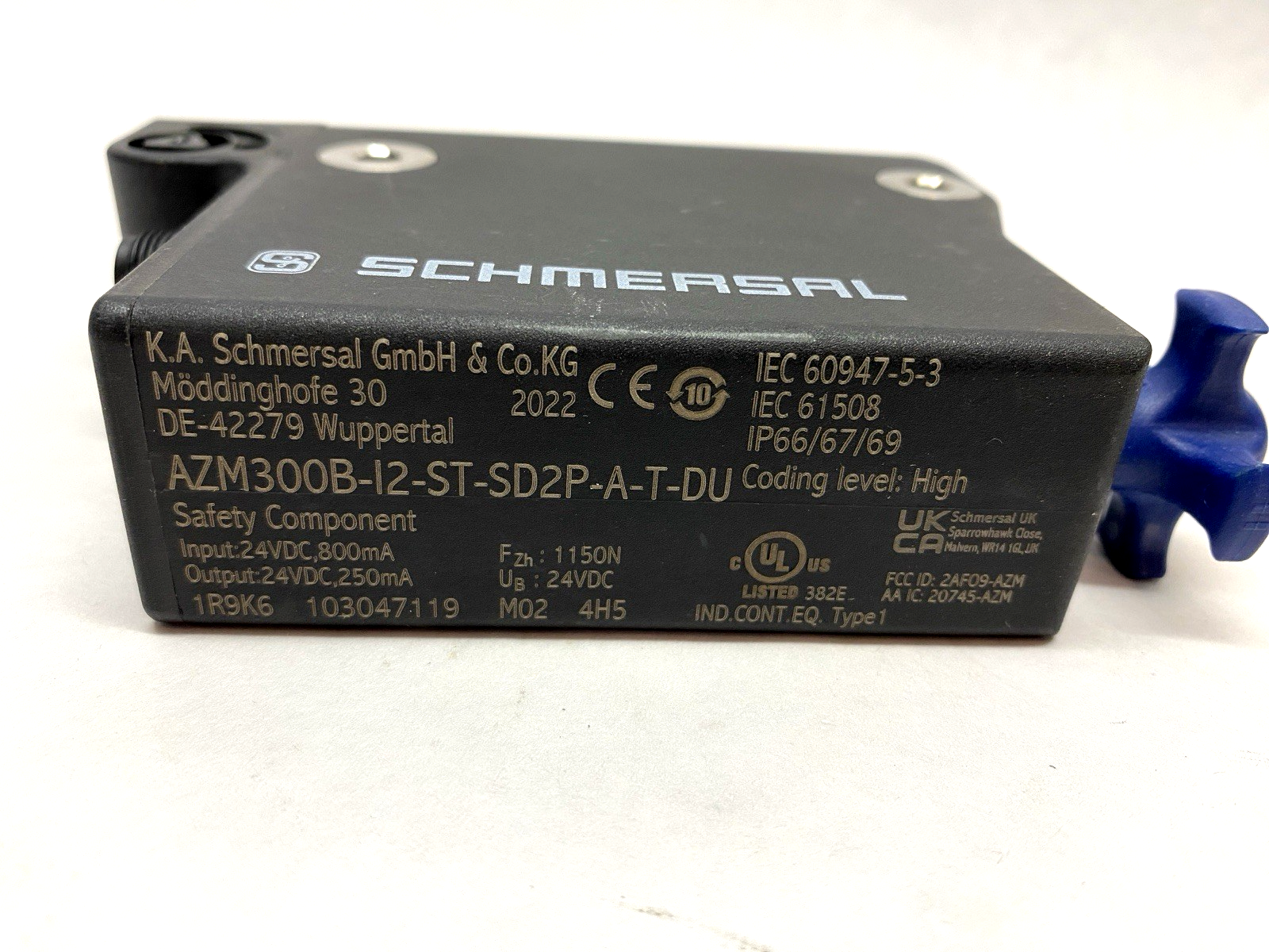 Schmersal AZM300B-I2-ST-SD2P-A-T-DU Solenoid Interlock 24V AS-i Safety Interface - Maverick Industrial Sales