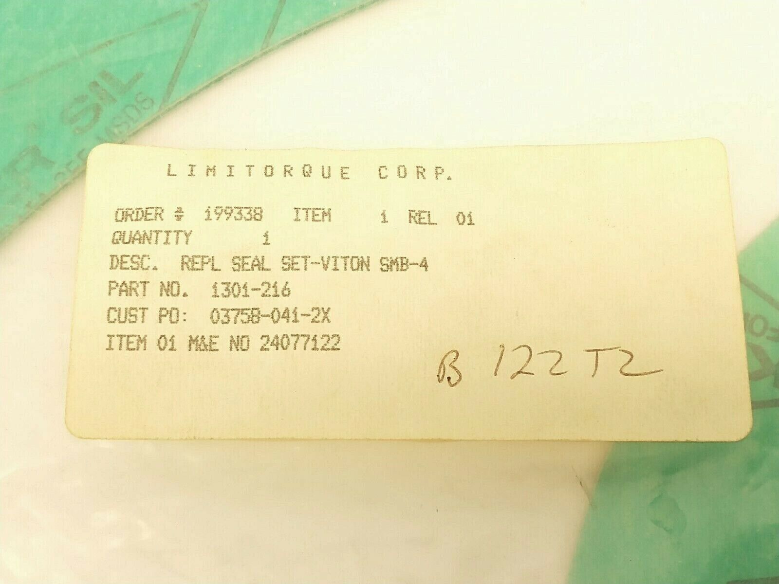 Limitorque 1301-216 Replacement Seal Set Viton SMB-4 - Maverick Industrial Sales