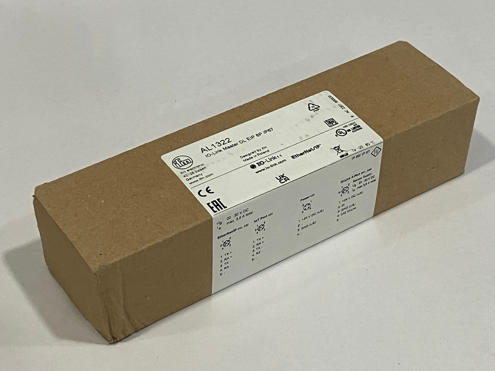 ifm AL1322 IO-Link Master DL EIP 8P IP67 - Maverick Industrial Sales