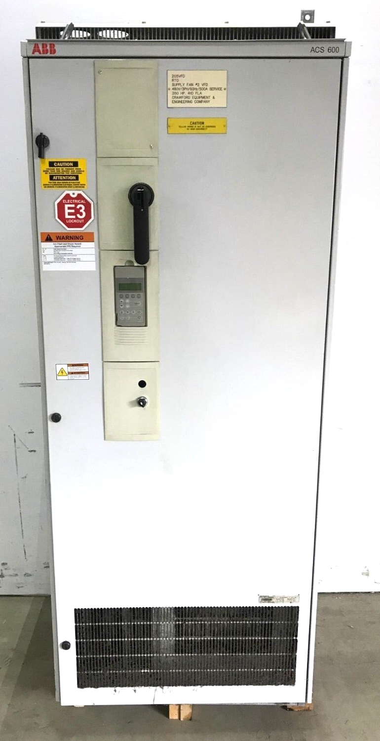ABB ACS 600 AC Frequency Motor Drive Controller ACS607-0320-4-000B5A00842 350HP - Maverick Industrial Sales