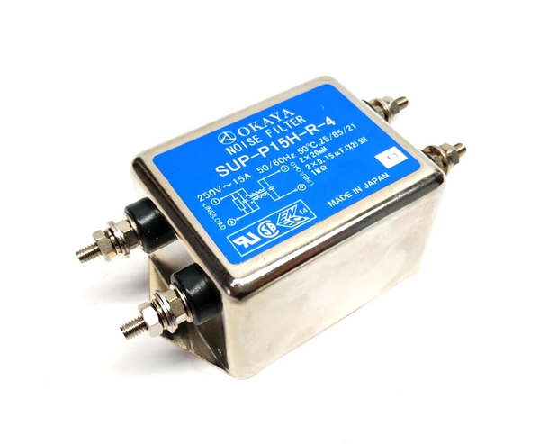 Okaya SUP-P15H-R-4 Noise Filter 250V 15A - Maverick Industrial Sales