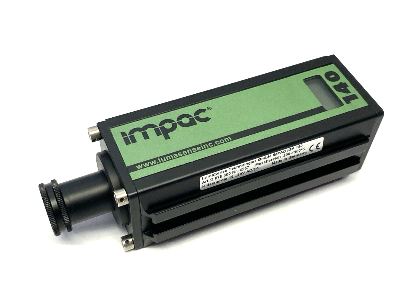 3875300 | LumaSense IMPAC IGA 140 Digital Pyrometer, Non-Contact, 300 to 1300°C - Used - Maverick Industrial Sales