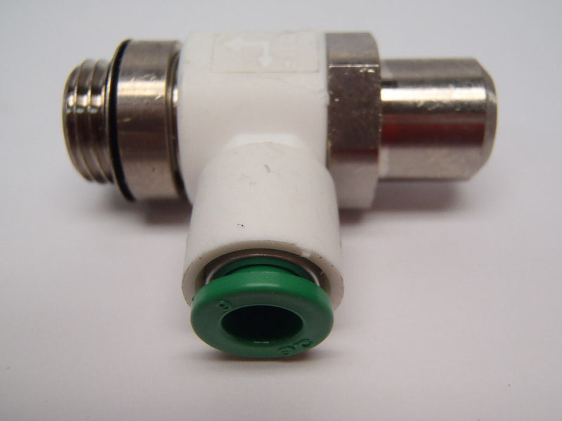 SMC AS2201F-G02-06W2-X395 Speed Control Flow Valve W/ Fitting - Maverick Industrial Sales