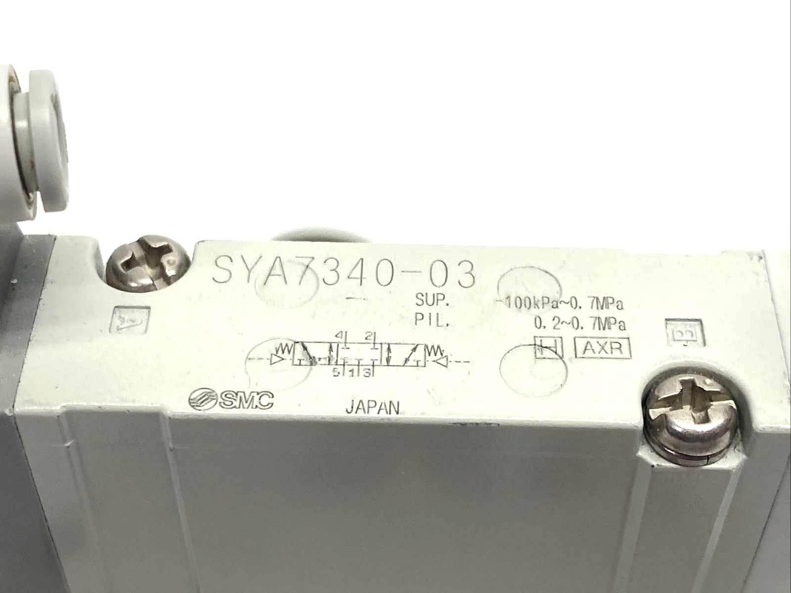 SMC SYA7340-03 Air Pilot Valve & Base 3/8" NPT - Maverick Industrial Sales