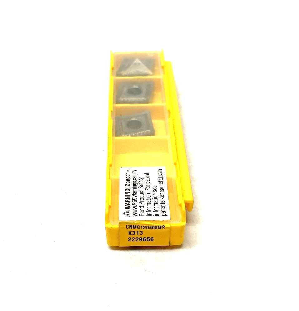 2229656 | Kennametal Kenloc™ Inserts, Negative, C-Style CNMG120408MS PKG OF 3 - New - Maverick Industrial Sales